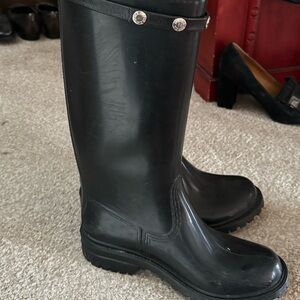 Rain boots black size 39 Furla made in Italy